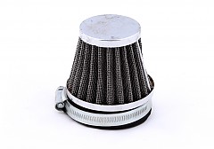 Filtro aria anodizzato per carburatore, lunghezza 8 cm - diametro 6 cm